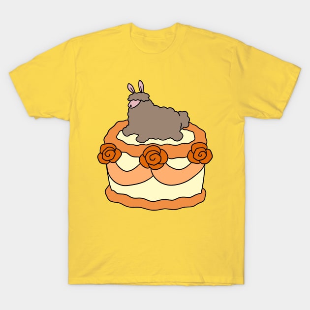 Birthday Cake Alpaca T-Shirt by saradaboru